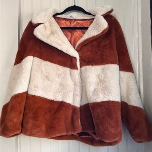 MISSY MINKY FAUX FUR CROPPED JACKET